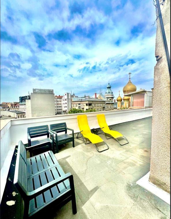 Rooftop Apartment Street Doamnei Bukarest Kültér fotó